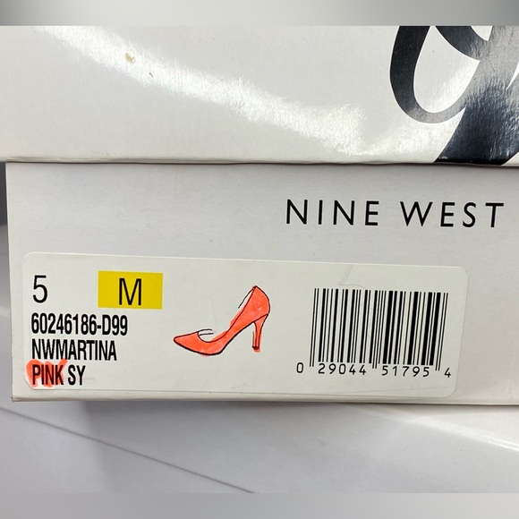 Nine West 3.5” “Martina” neon pink heels - size 5 - Picture 4 of 5